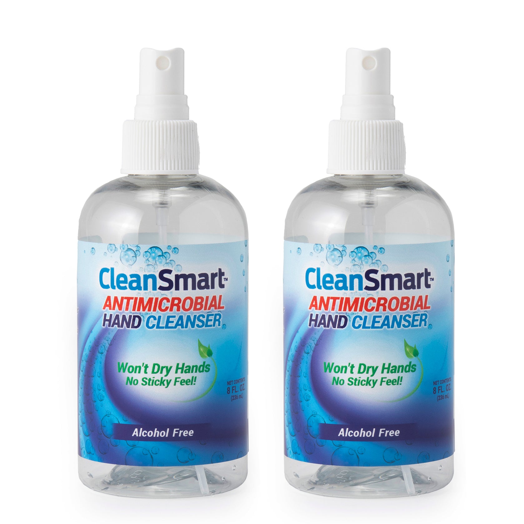 Antibacterial Waterless Hand Cleaner: 8 Oz. Bottle